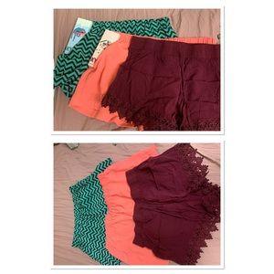 SOLD! 3 beautiful shorts